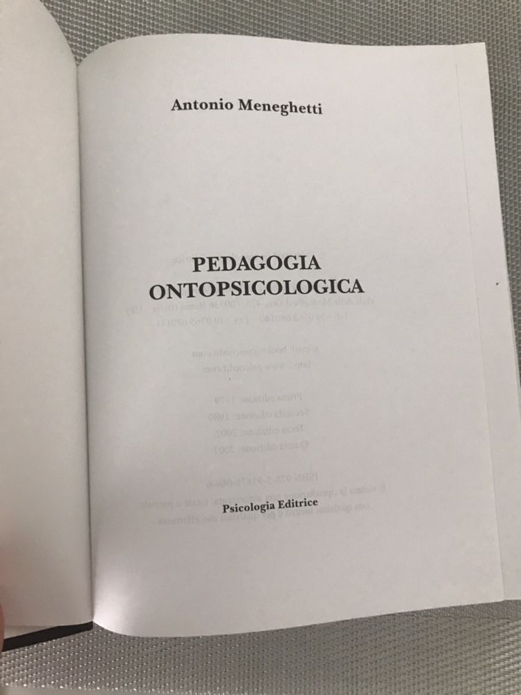 Онтопсихологическая педагогика Антонио Менегетти