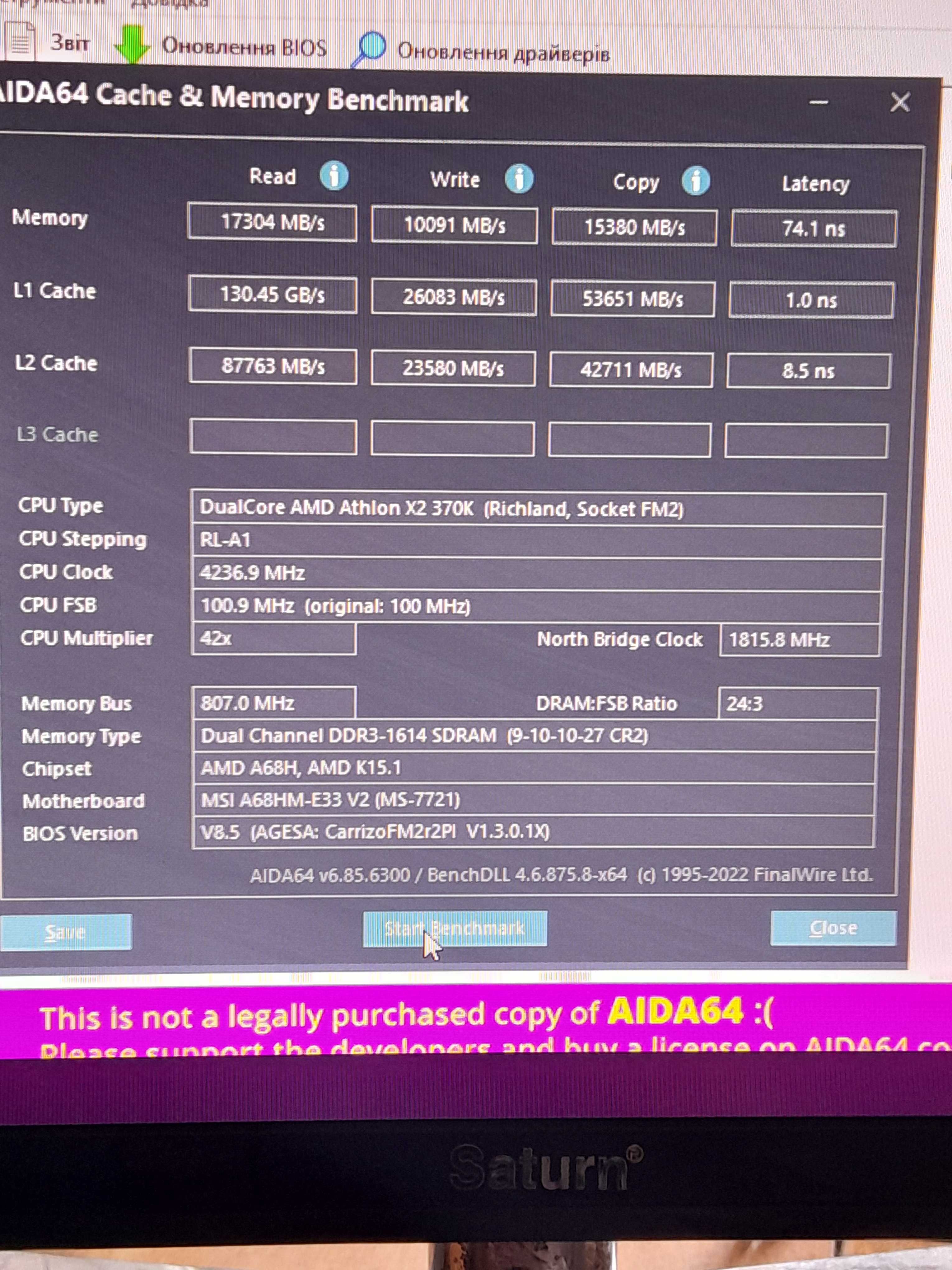 Продам процессор AMD Athlon x2 370k