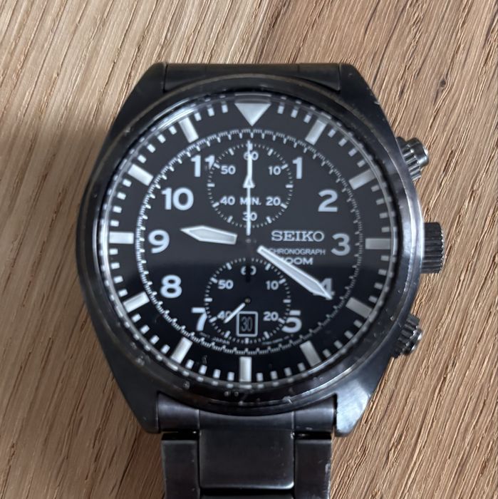 SEIKO 7T94-0BL0 Chronograph czarny