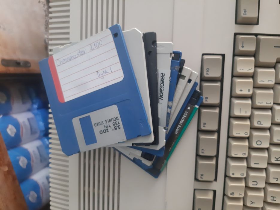 Amiga A 500 myszka zasilacz dyskietki