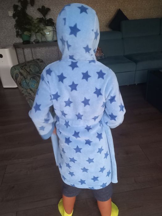 Mieciutki szlafrok mothercare 116 gwiazdeczki cieply