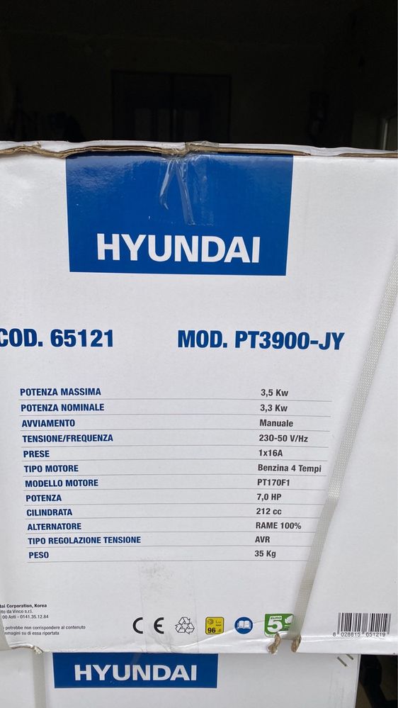 Генератори Hyundai 3.5 кВт