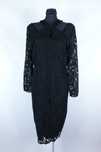 V by Very sukienka midi gipiura black 16 / 4256