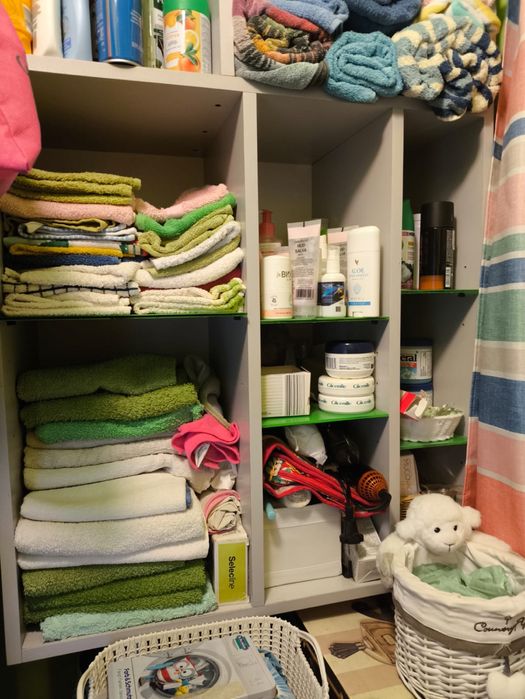 Regał z półkami drewniane szklane