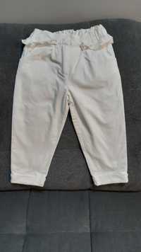 Białe sztruksowe spodnie Wójcik 92 dla dziewczynki
