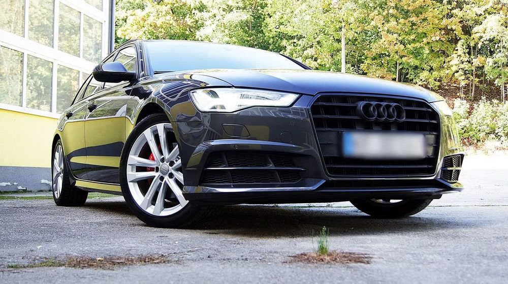 Audi A6 Avant S-LINE190PsSkóraNaviMatrixLED Mod2018Rolety4StrefyHakSerwisPIĘKNA!