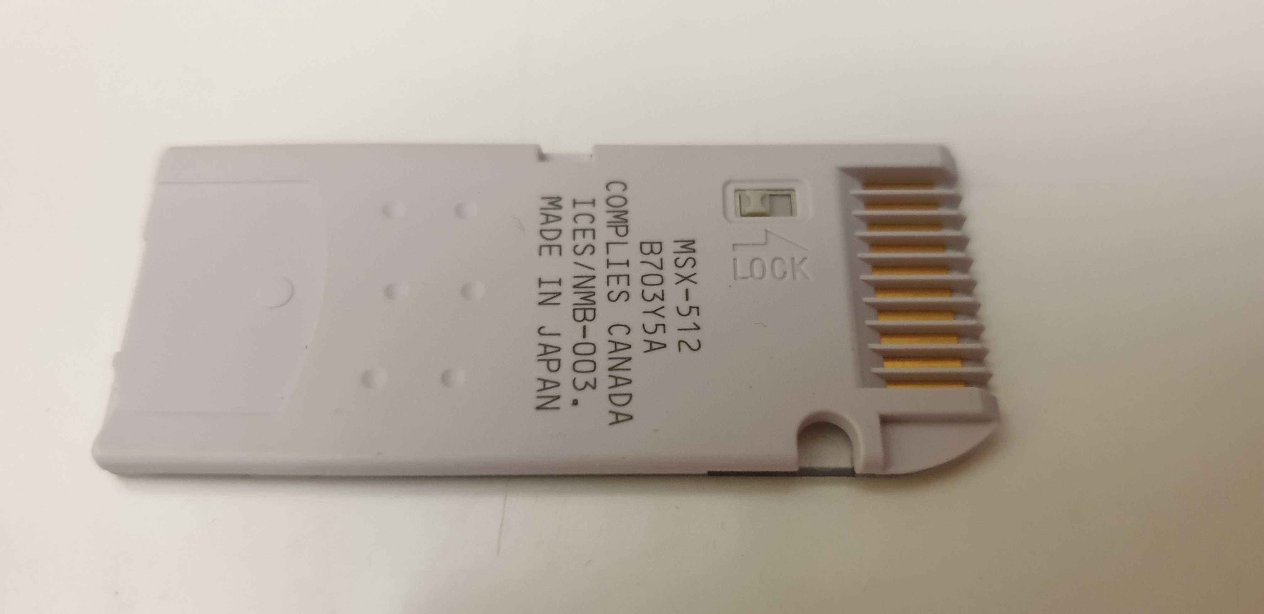 Sony Memory Stick PRO 512MB, pamięć