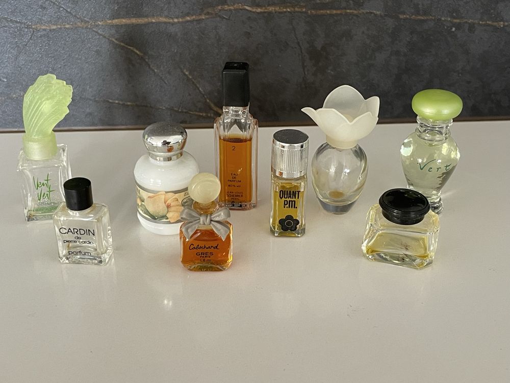 Miniaturas de perfume sem caixa - Nina Ricci, Lancôme, Dior, Rochas…