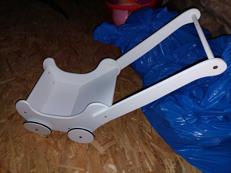 Wózek drewniany dla lalek