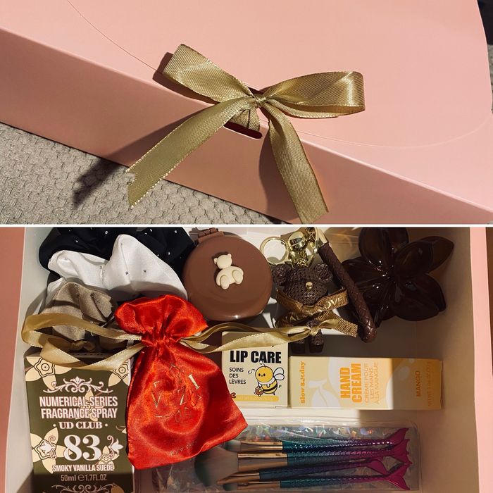 Box prezentowy z kosmetykami i biżuterią