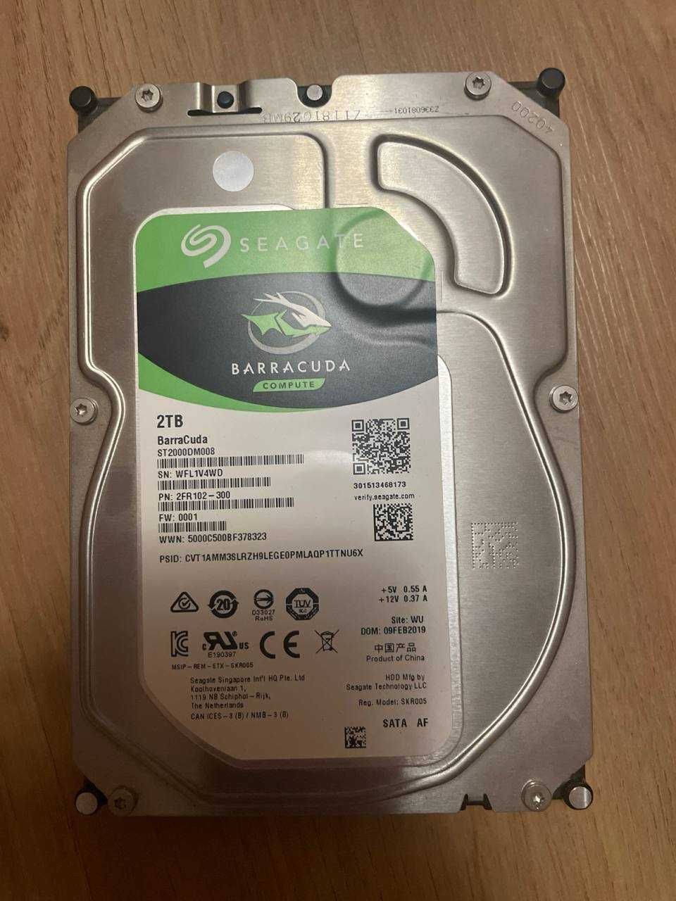 Продам HDD на 2TB