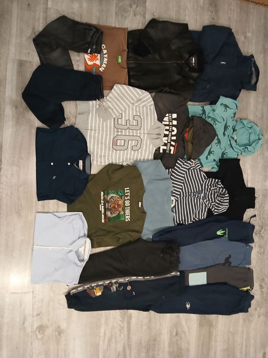 Mega zestaw ubrań 122 128 głównie H&M