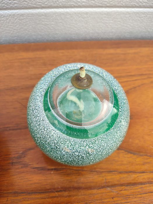 Szklana lampka naftowa - Design - vintage - B