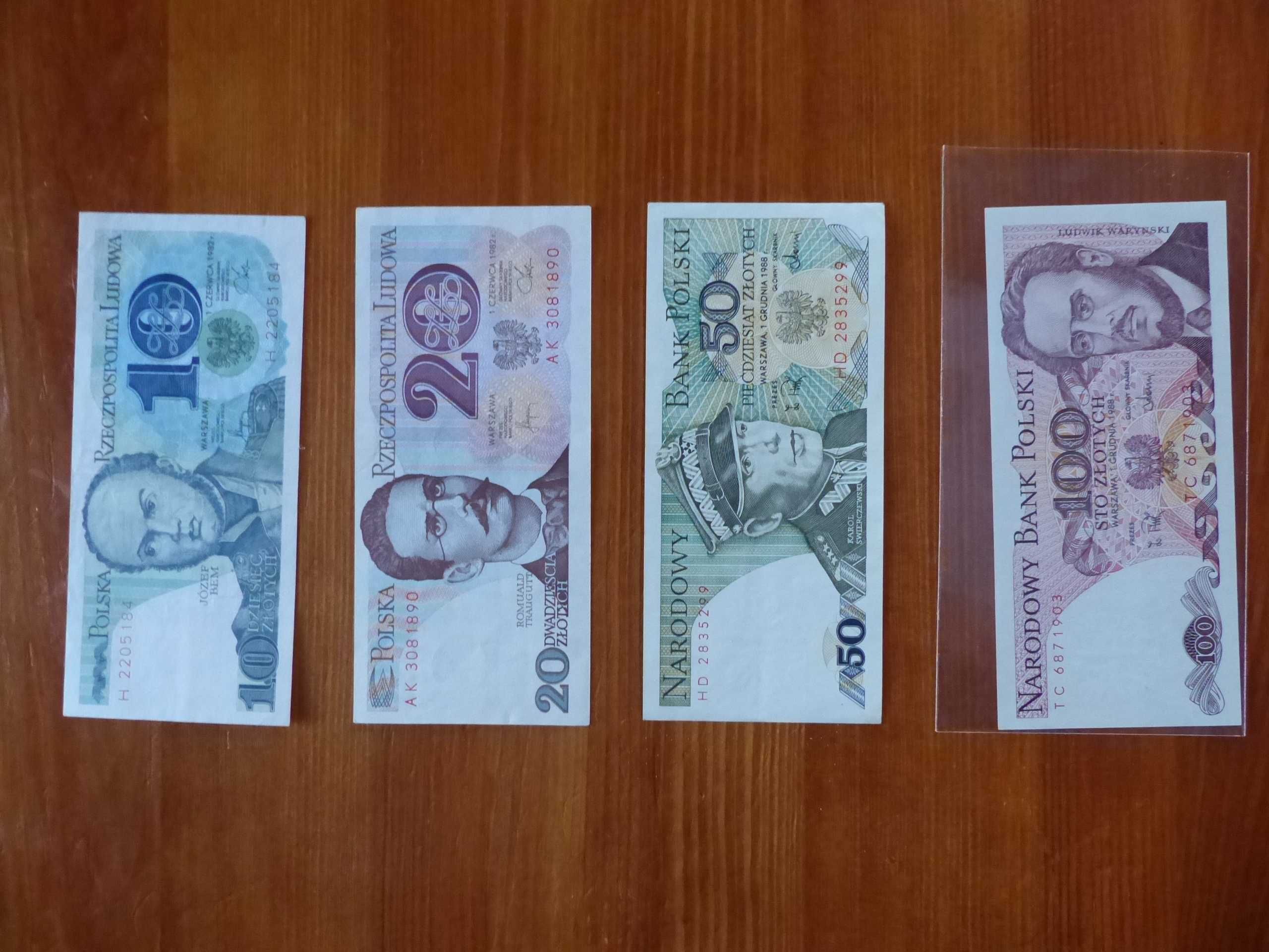 Komplet banknotow PRL 10-2.000.000 Oryginalne obiegowe 10-2mln zl