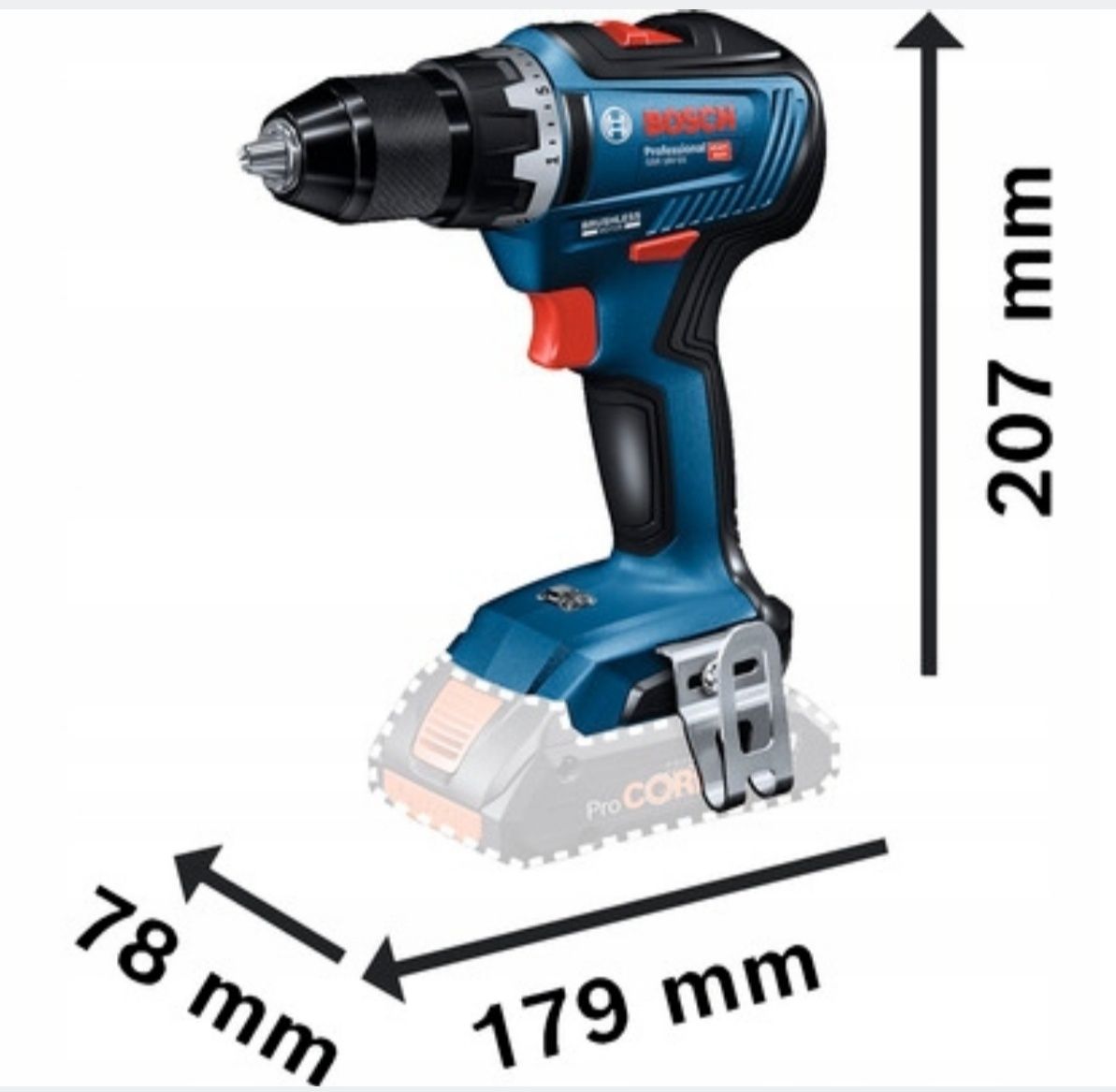 Wkrętarka Bosch GSR 18V-55 używana, stan bdb + bateria 4Ah