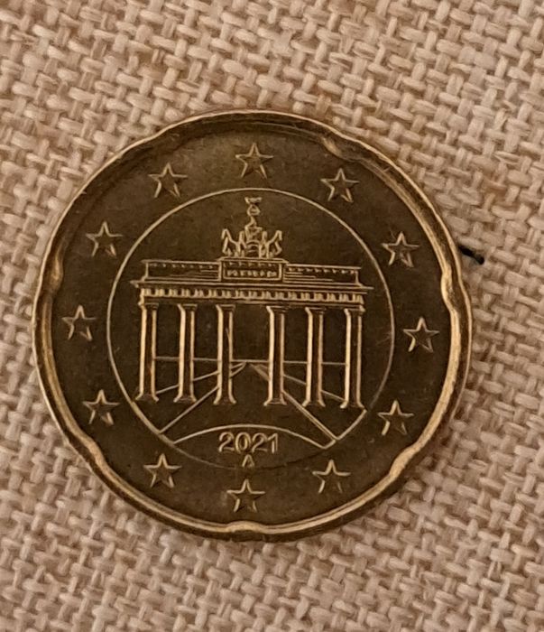 20 eurocentów  Niemcy z 2021 roku.