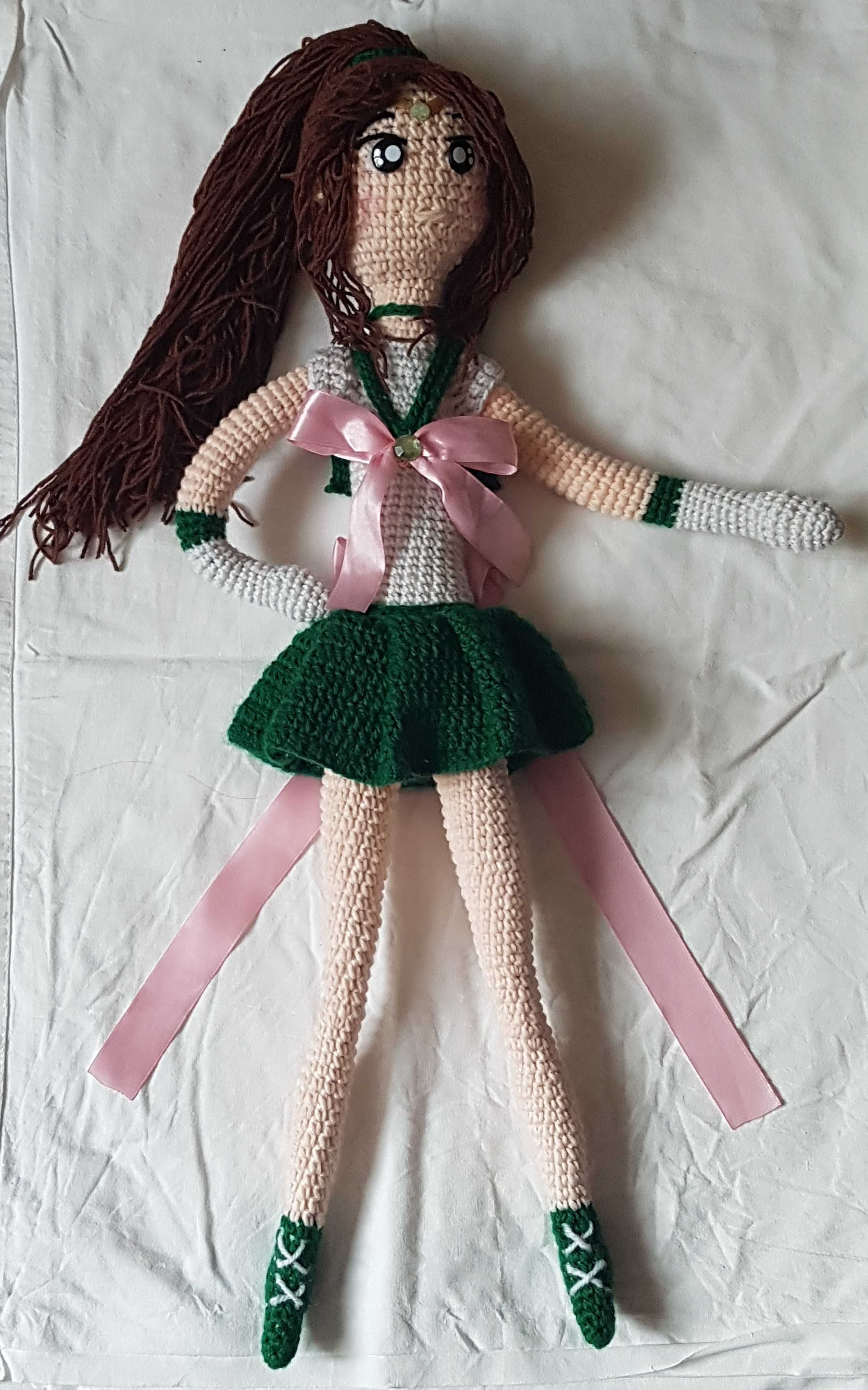 Sailor Jupiter (Czarodziejka z Jowisza) amigurumi (z ,,Sailor Moon")