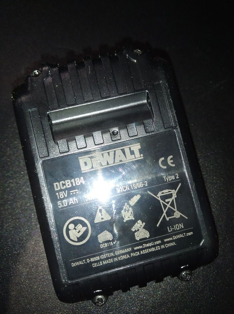 Bateria akumulator DeWalt DCB184 5A 18Vh