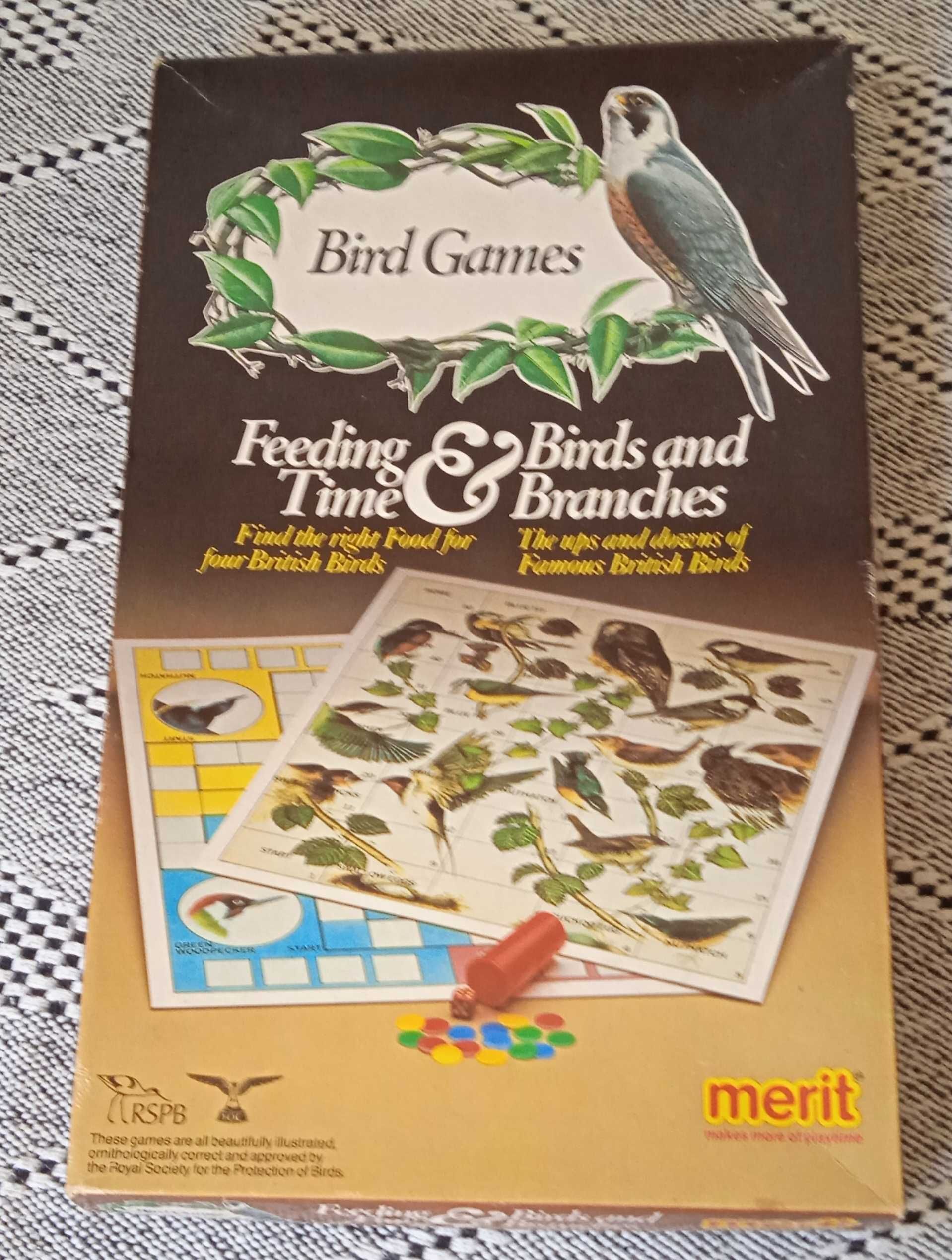 Gra planszowa o ptakach vintage Bird Games Feeding Time & Birds