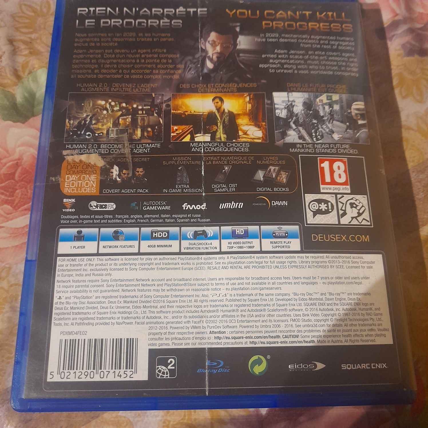 Gra ps4 deus ex używana