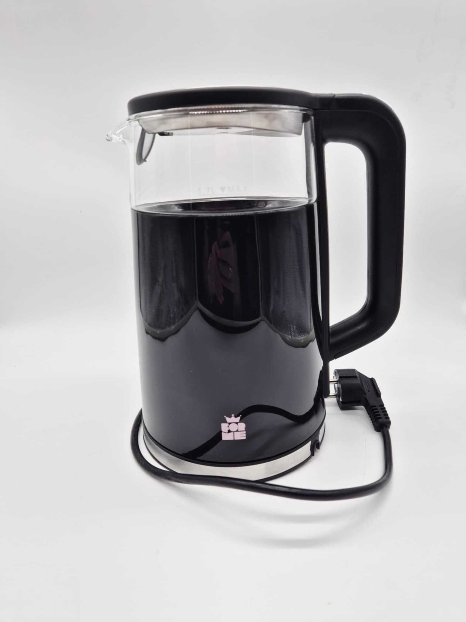 FORME Szklany Czajnik 1,7 L Regulacja Temperatury 40-100C Cyfrowy Wyś
