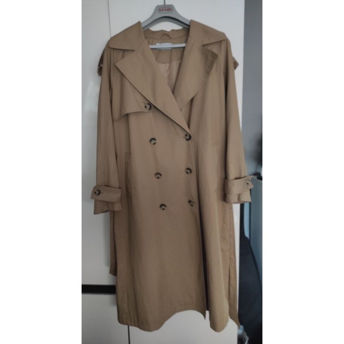 Trencz długi Reserved premium damski oversize L