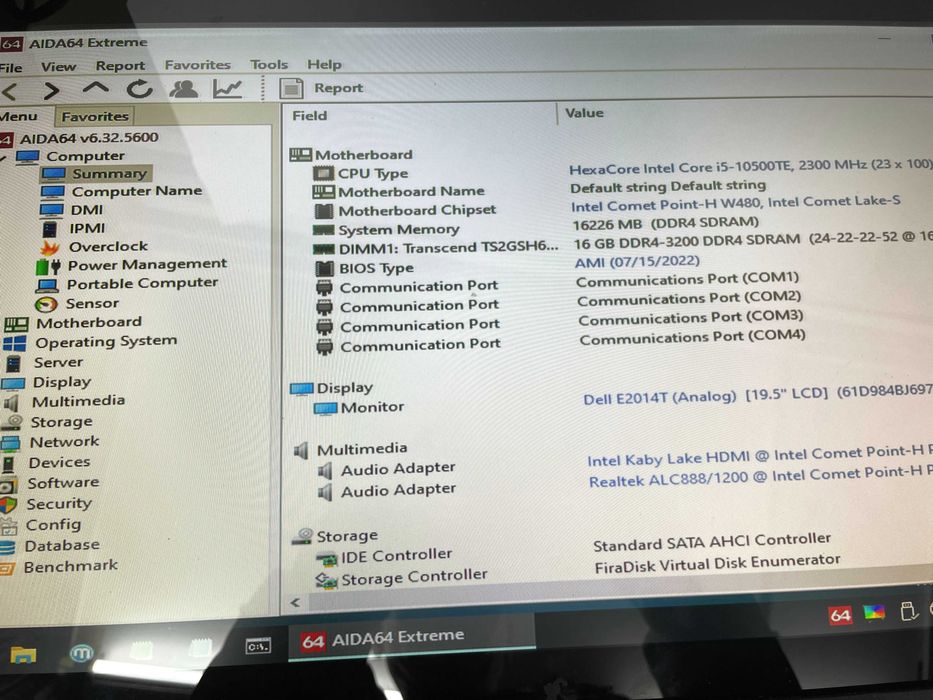 Промышленный встраиваемый компьютер ECX-2000 core i5-10500