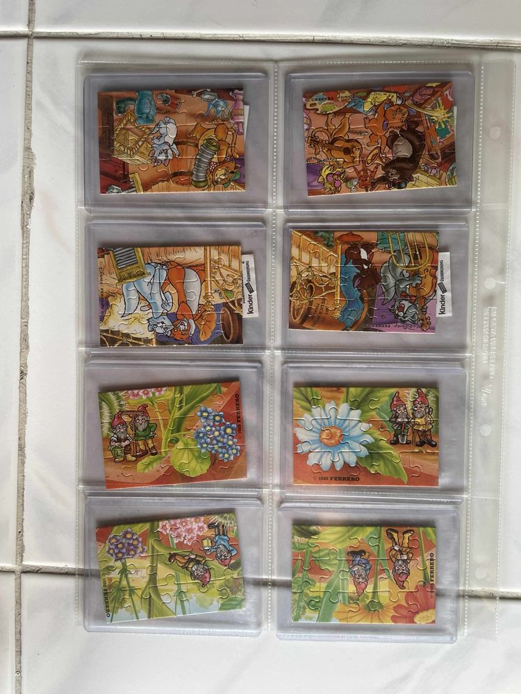 Puzzles super raros ovos kinder anos 80/90