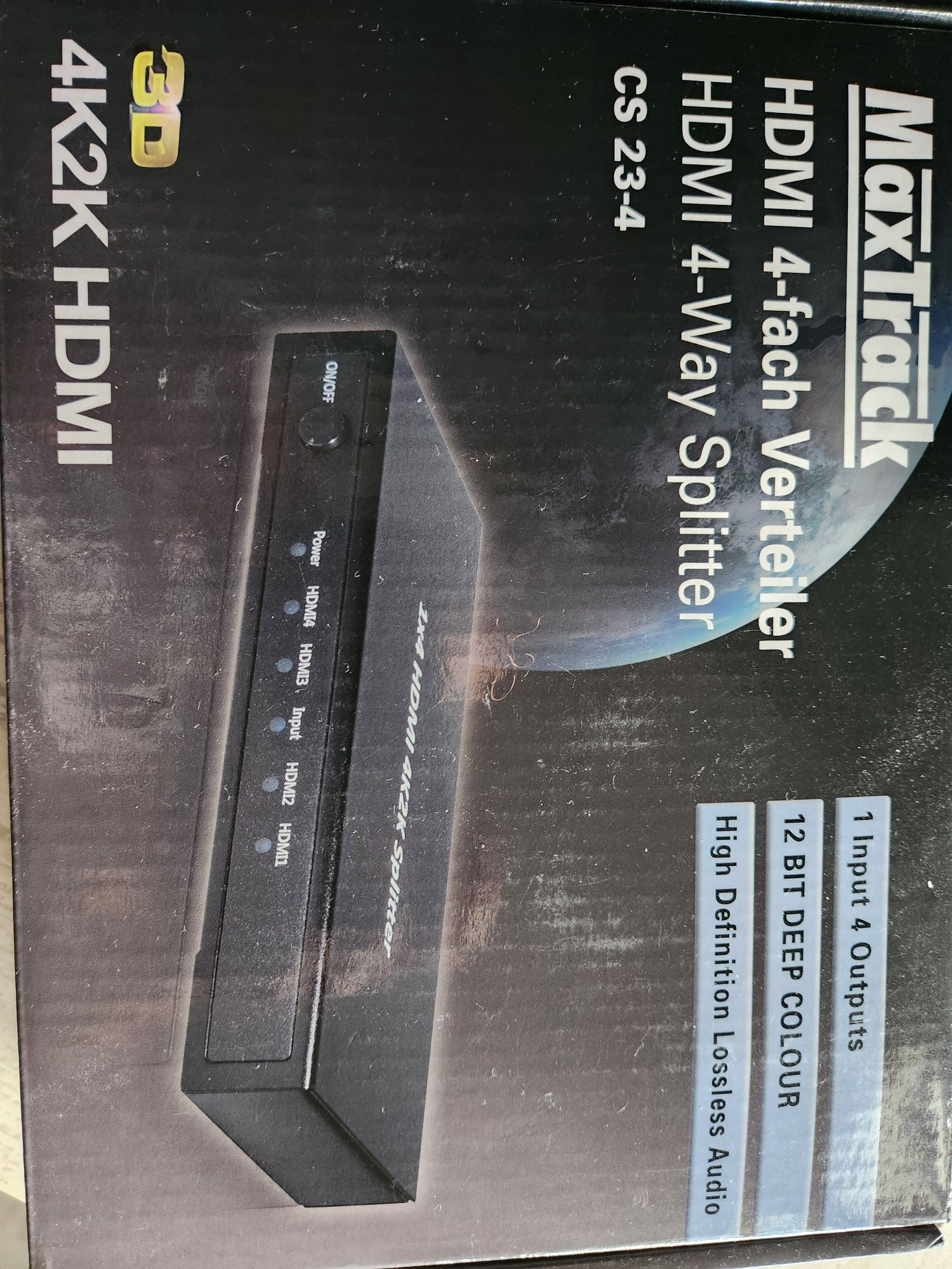 KABEL HDMI Maxtrack + Rozdzielacz HDMI  MAXTRACK