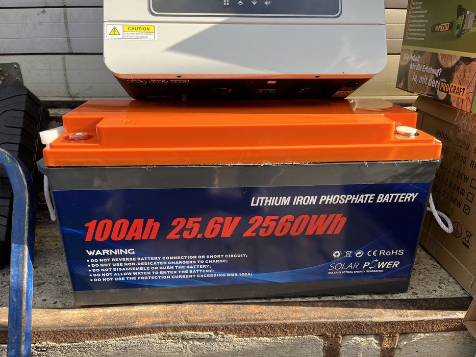 Аккумулятор литий железо фосфат REDBO LiFePO4 100Ah 24V (25,6В) 2560wh