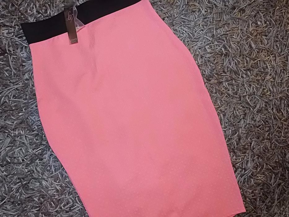 LIPSY extra NOWA ołówkowa SPÓDNICZKA neonowa uk 8 eur. 36 _ S