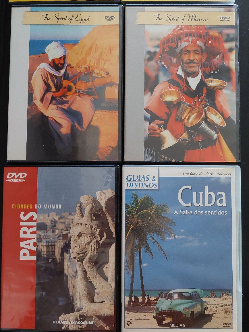 DVDs diversos, national geografic, viagens