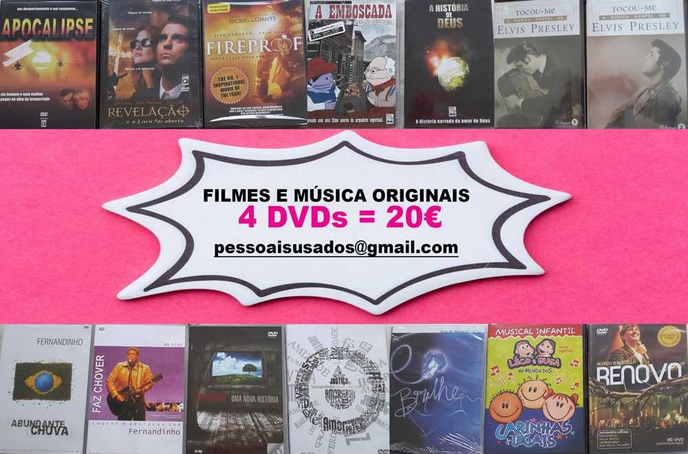Oferta de DVDS em troca de Livros