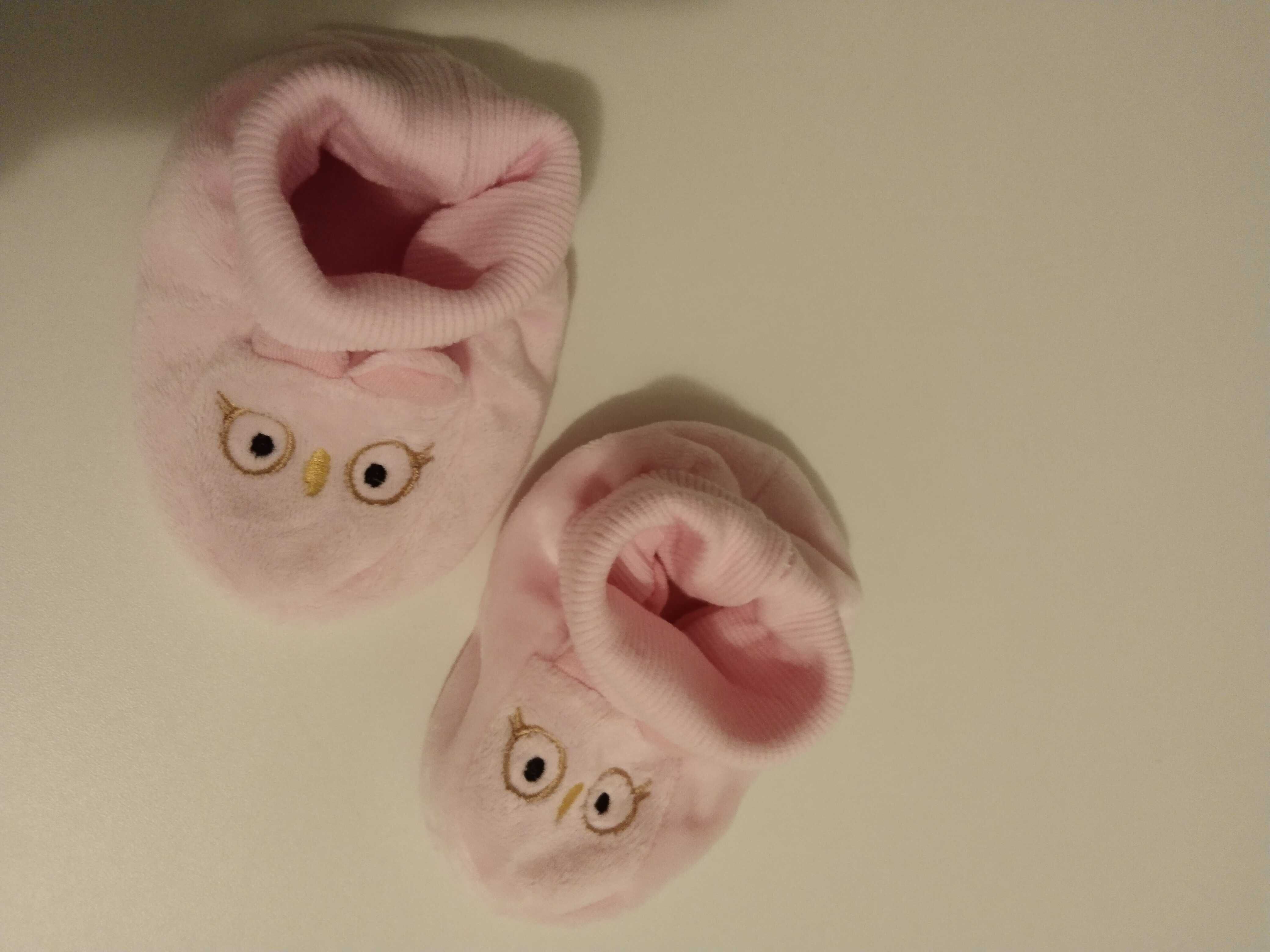 Kapcie-buciki niemowlece dziewczece