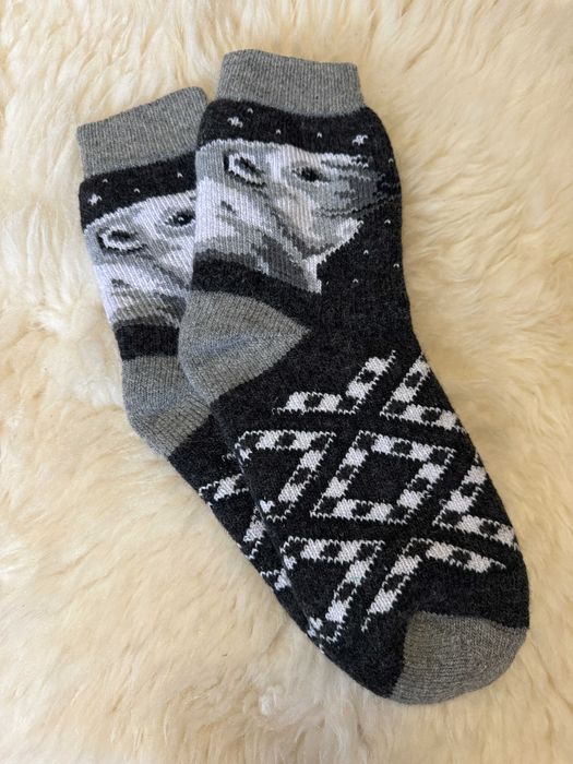 Чоловічі шкарпетки з натуральної овечої шерсті