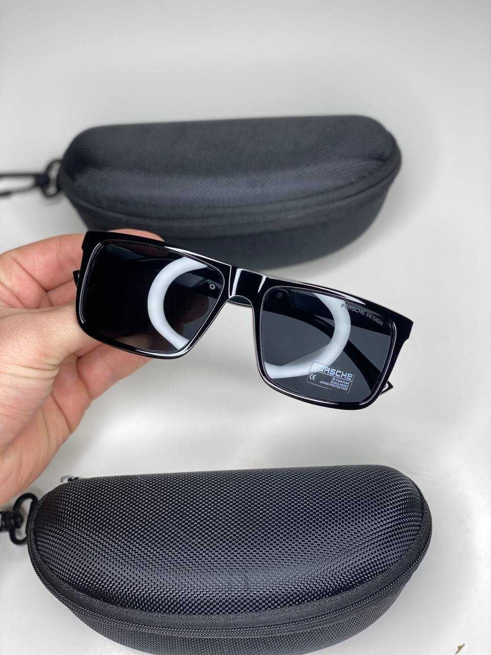 -30% Мужские очки Порше Черные квадратные Антиблик POLARIZED PORSCHE