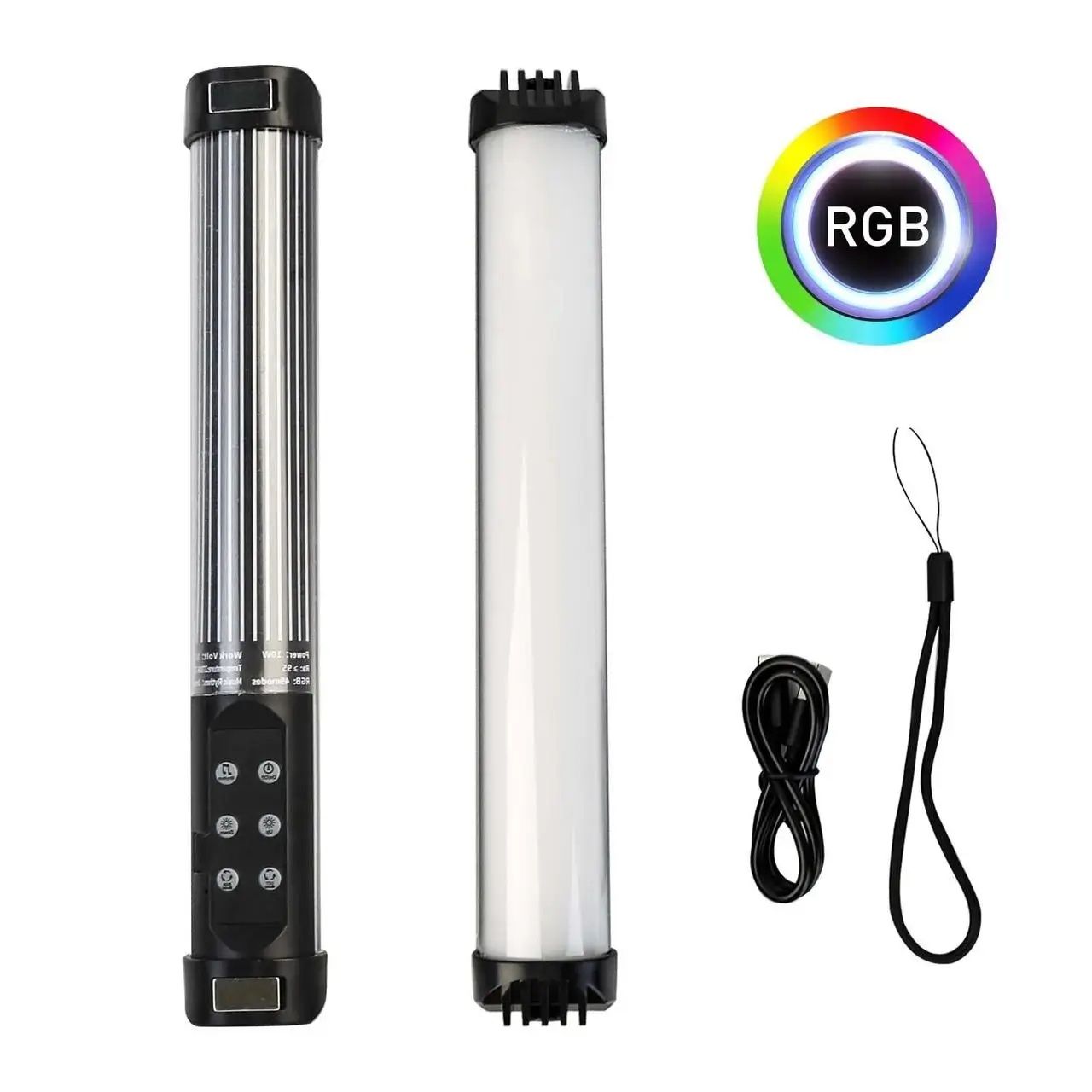 Светодиодный свет для видеосъемки и селфи LED RGB Stick 30см