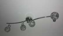 Lampa żyrandol ALFA listwa koszyczki