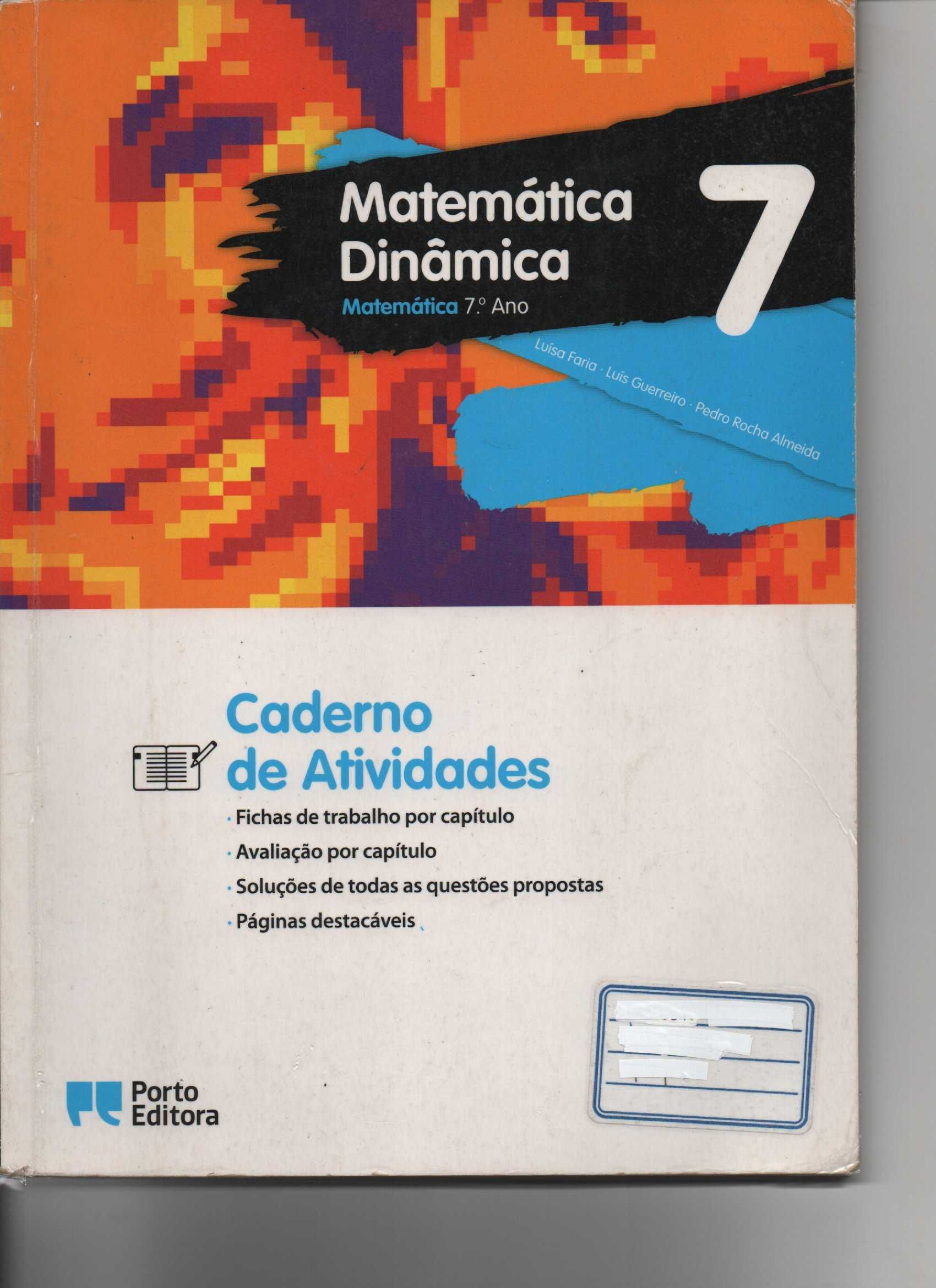 Matemática Dinâmica - Manuais e caderno de atividades 7º ano