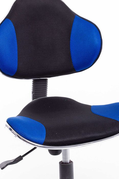 fotel krzesło obrotowe do biurka na kółkach czarne i szare