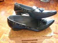 Sapatos em couro