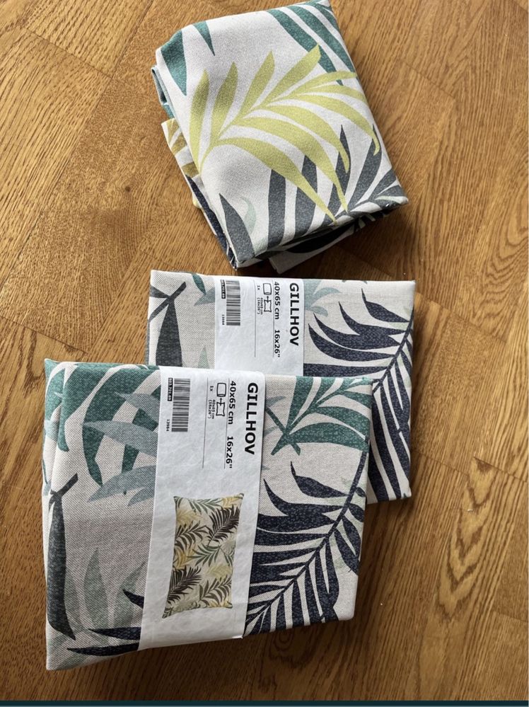 Nowa poszewka ikea gillhov 40x65 palmy liscie