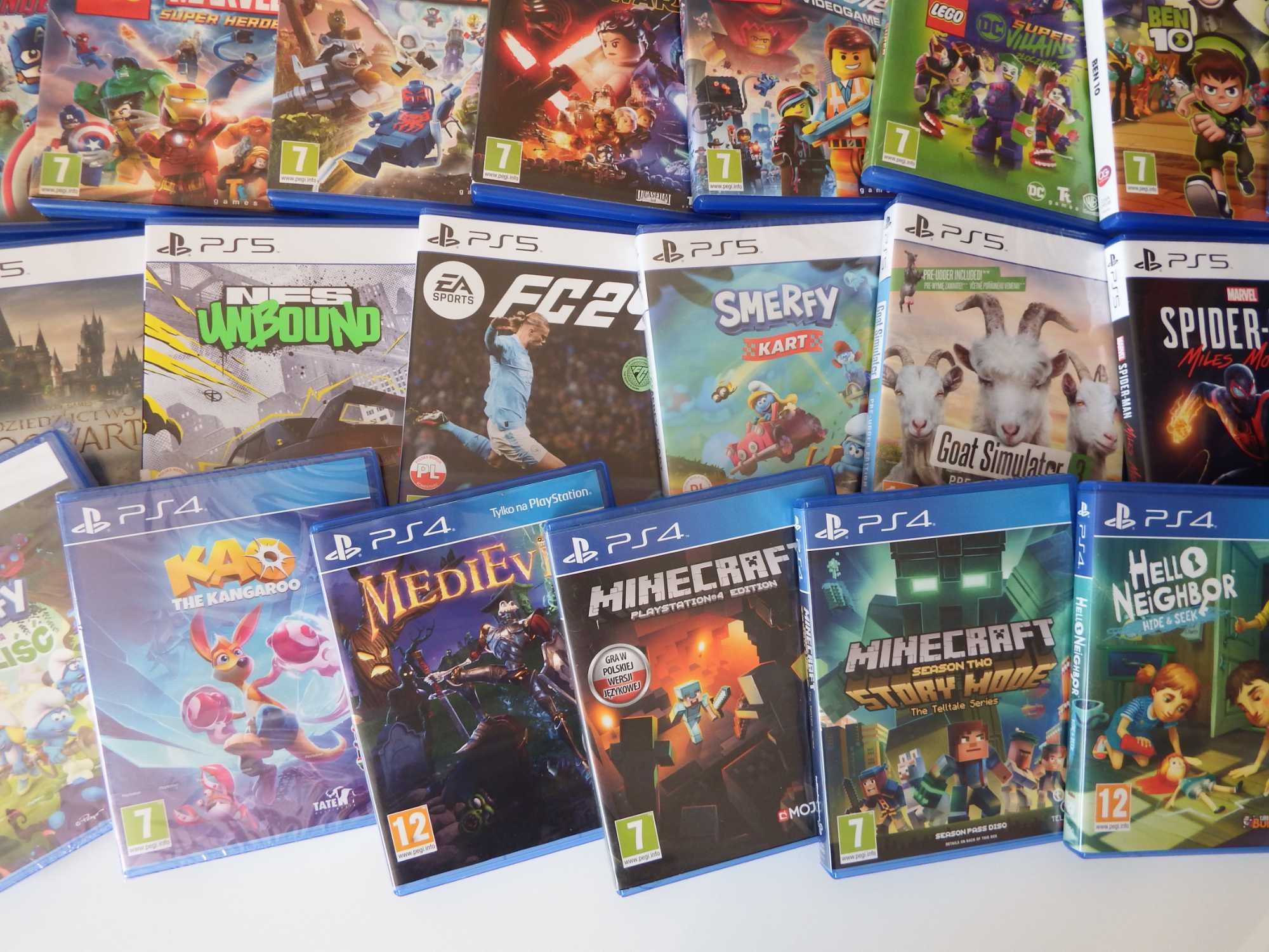 MINECRAFT PL PS4 / PS5 gry DLA DZIECI Sony Playstation PS4 + PS5