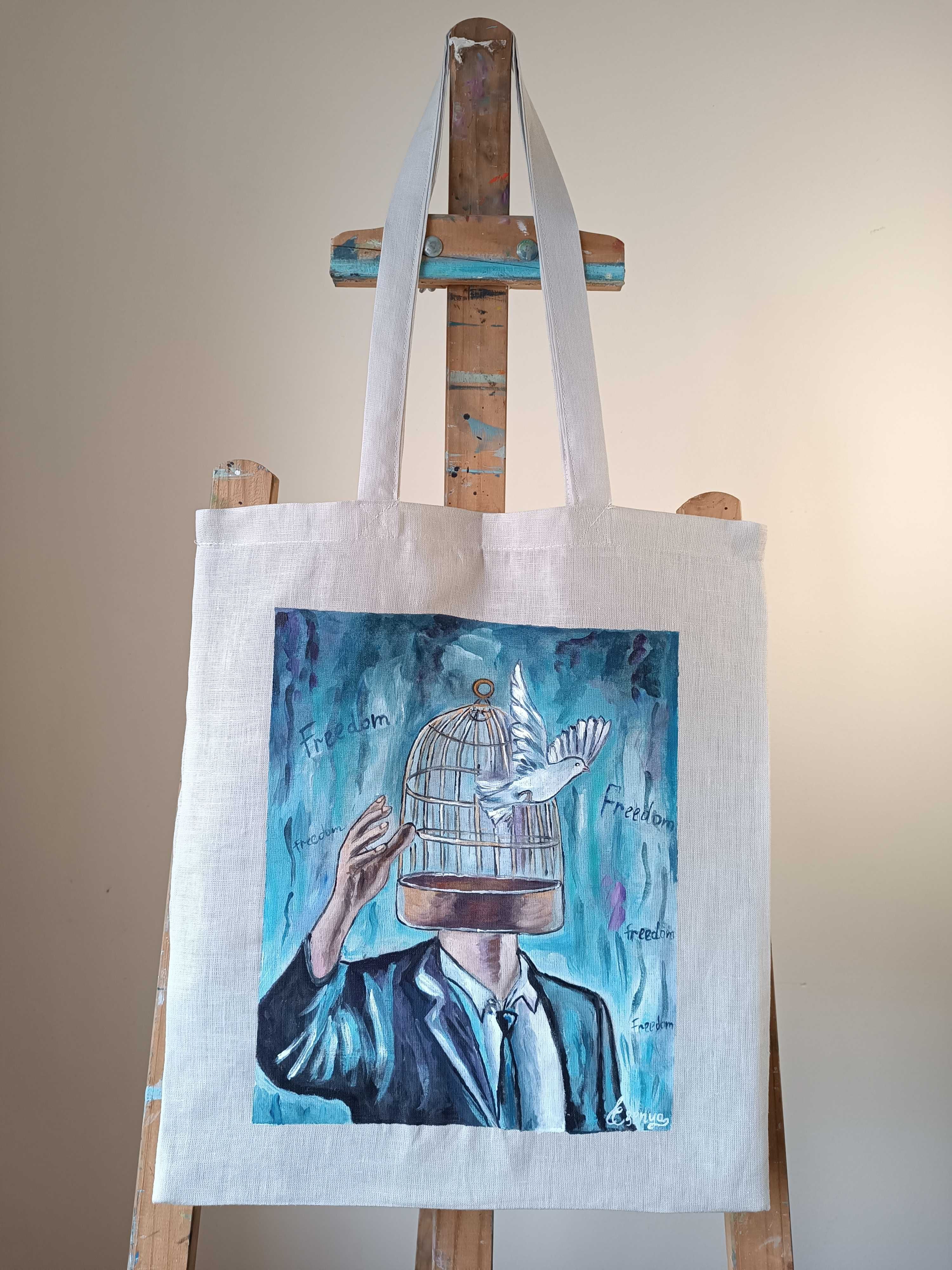 Tote Bag Pintado à mão