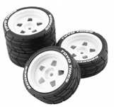 4 szt. Gumowa opona do driftu RC Car, odporna na zużycie, piasta 12 mm