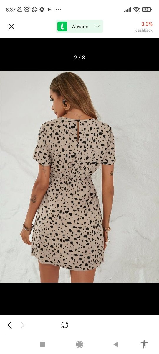 Vestido estampado M