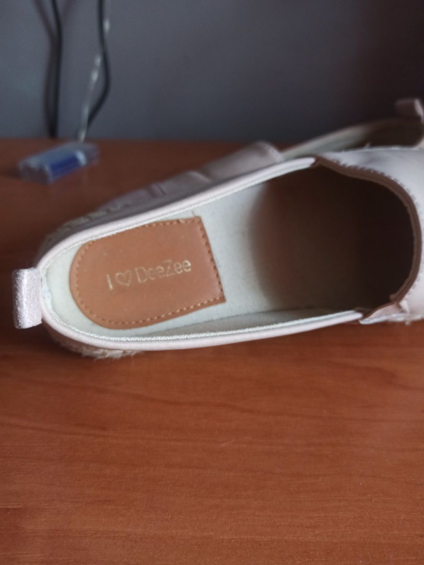 Espadryle DeeZee pudrowy róż