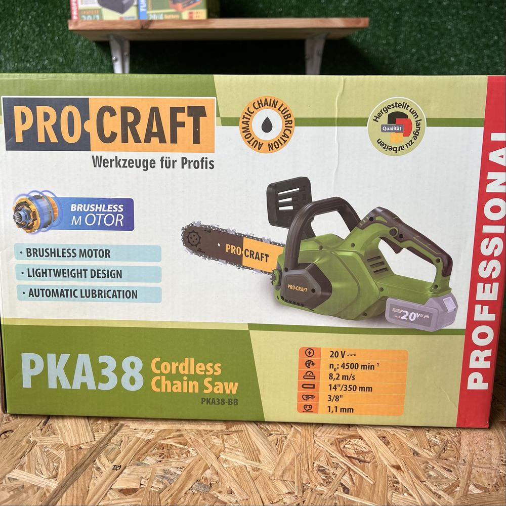 Акумуляторна ланцюгова пила Procraft PKA38