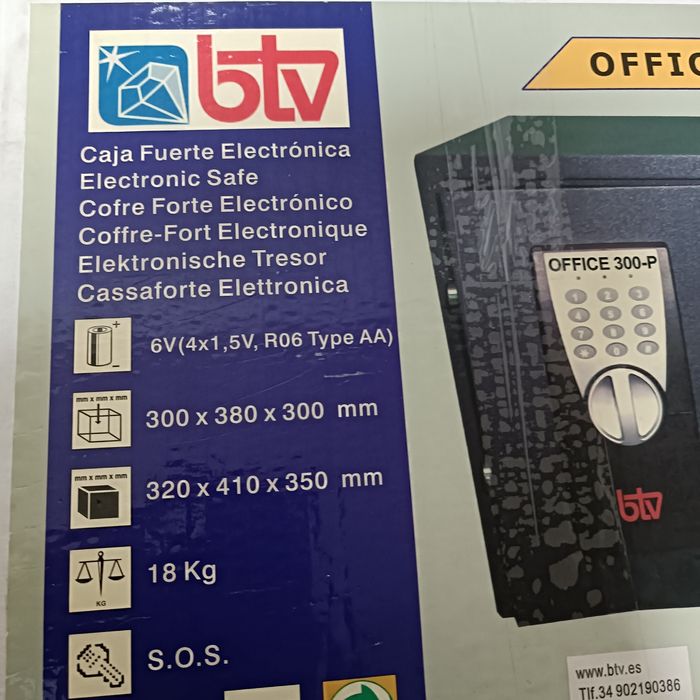 Cofres digitais com chave SOS marca BTV novos