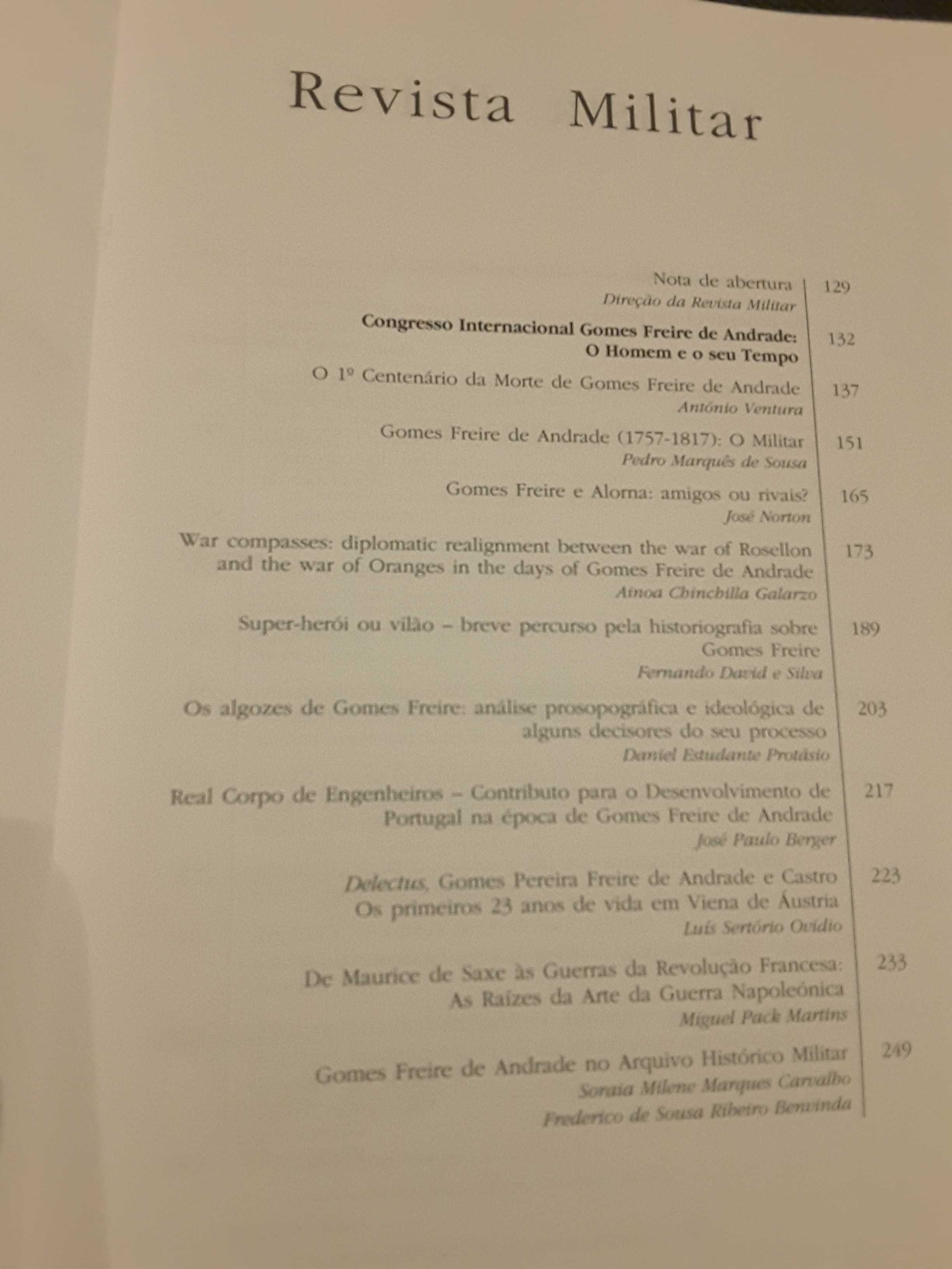 Gomes Freire de Andrade/ Anais da Academia de História